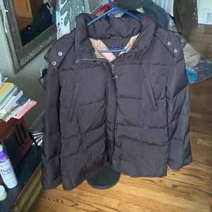 Tommy Hilfiger Women’s Dark Brown Hooded Winter Jacket (Down Feathers) Sz: L